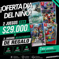 PROMOCION 2 JUEGOS POR $29.000 + 3 JUEGOS SORPRESA DE REGALO
