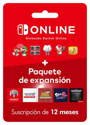 Nintendo Switch Online + Expansion Pass 12 Meses